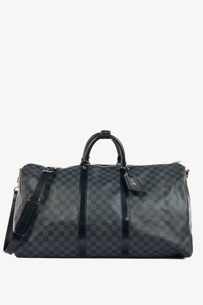 Louis Vuitton Keepall Bandoulière 55 Damier Graphite Duffle