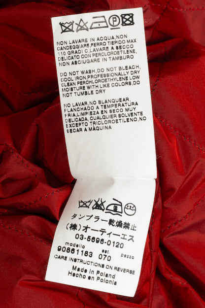 S' Max Mara Red Alpaca & Virgin Wool Coat