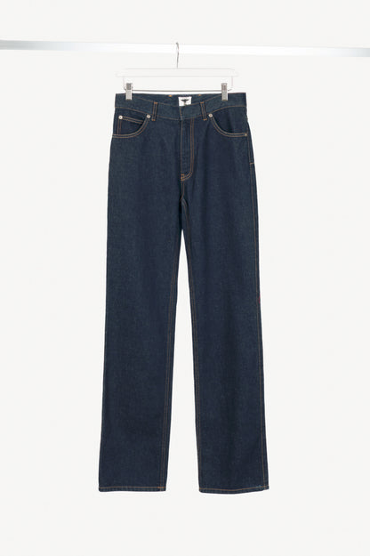 Christian Dior Cruise 2024 Runway Deep Blue Fitted Jeans