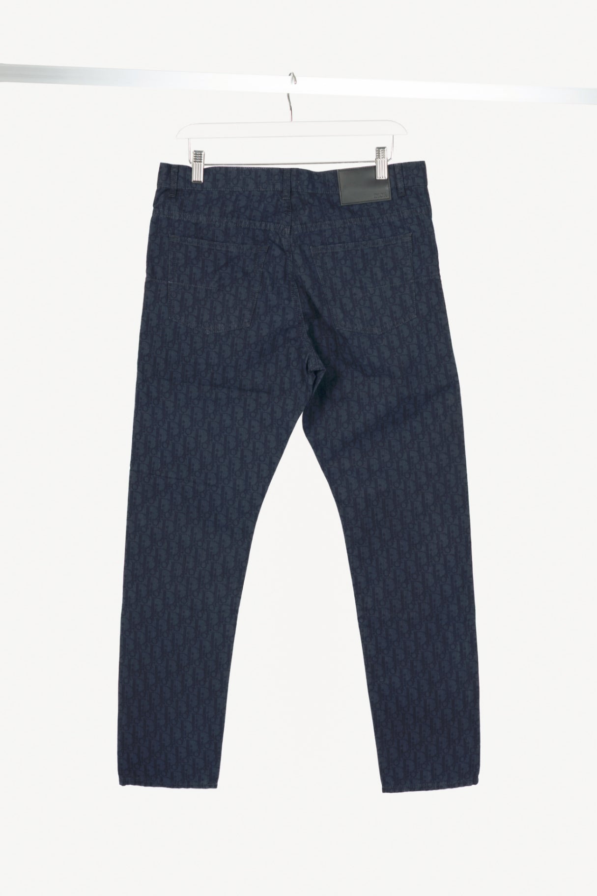 Christian Dior Slim 17-Regular Navy Oblique-Monogram Jeans