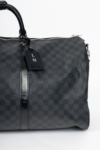 Louis Vuitton Keepall Bandoulière 55 Damier Graphite Duffle