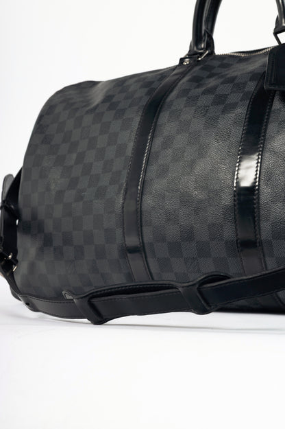 Louis Vuitton Keepall Bandoulière 55 Damier Graphite Duffle