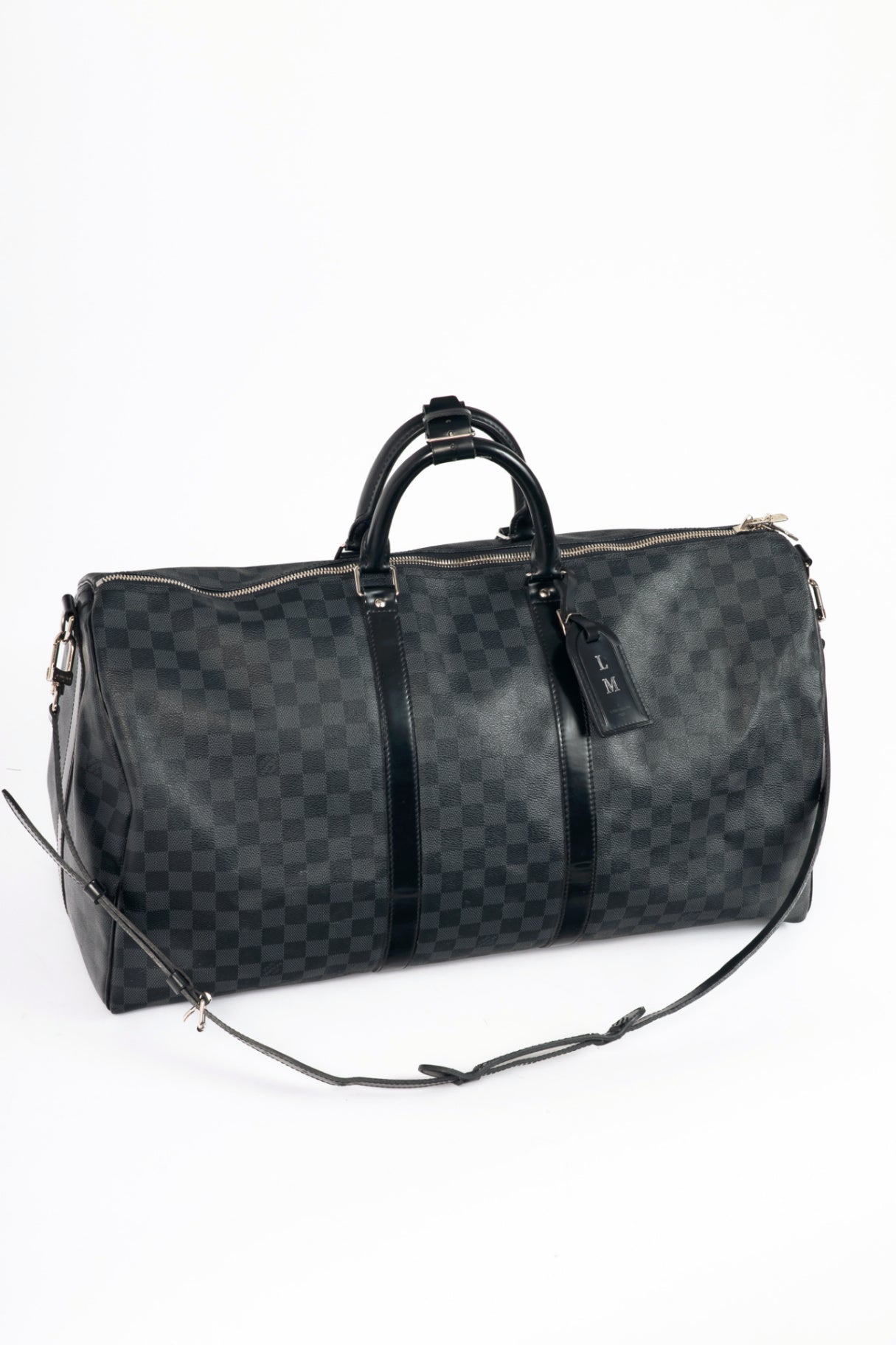 Louis Vuitton Keepall Bandoulière 55 Damier Graphite Duffle