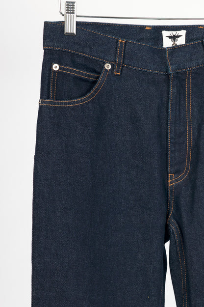 Christian Dior Cruise 2024 Runway Deep Blue Fitted Jeans