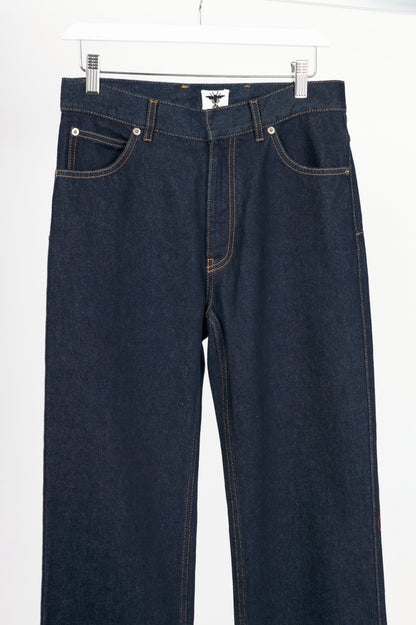 Christian Dior Cruise 2024 Runway Deep Blue Fitted Jeans