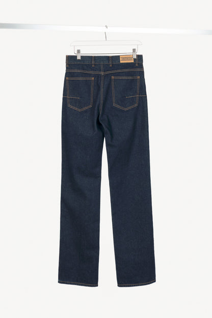 Christian Dior Cruise 2024 Runway Deep Blue Fitted Jeans