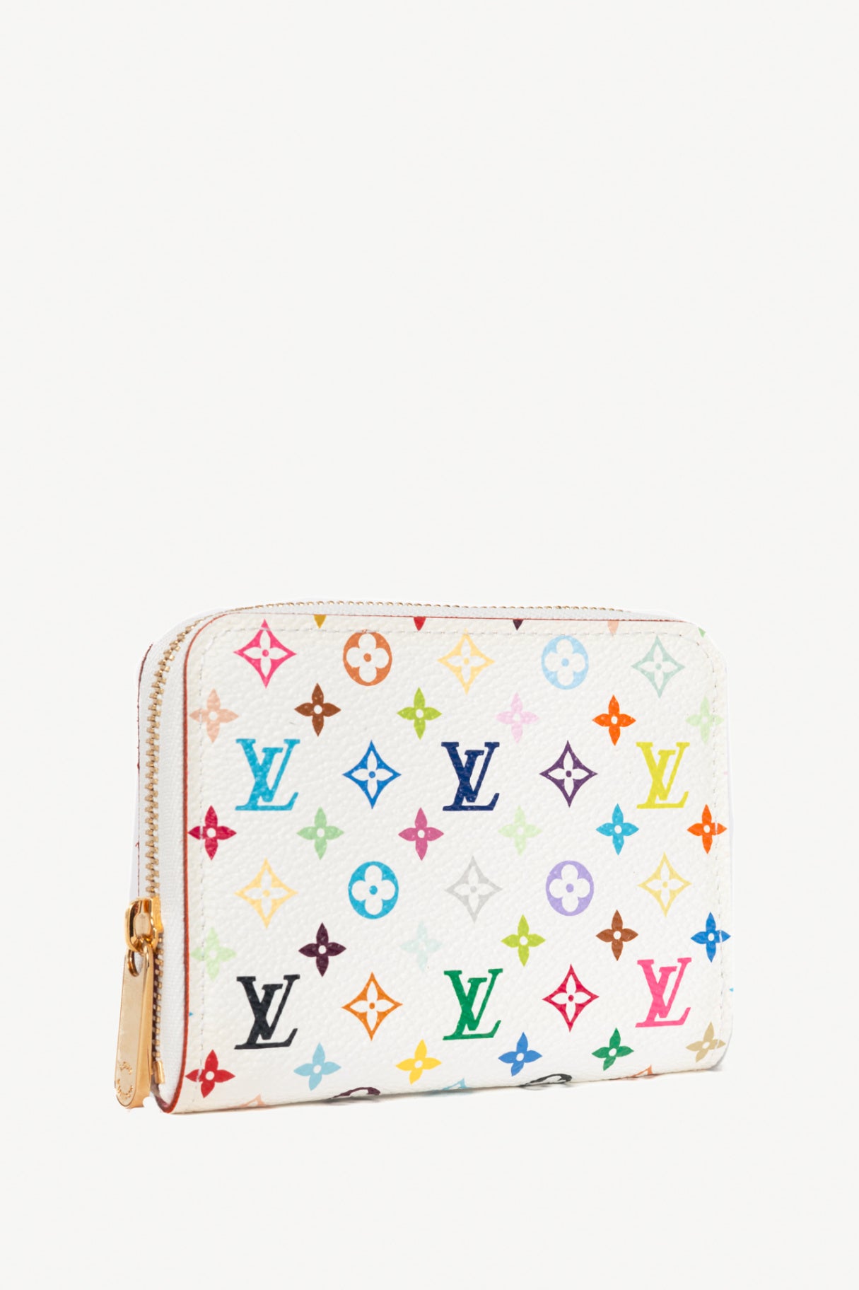 Louis Vuitton Zippy White Multicolore Monogram Coin Purse