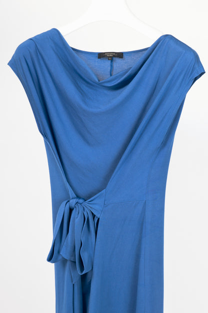 Weekend Max Mara Blue Silk- & Cotton-Jersey A-Line Dress