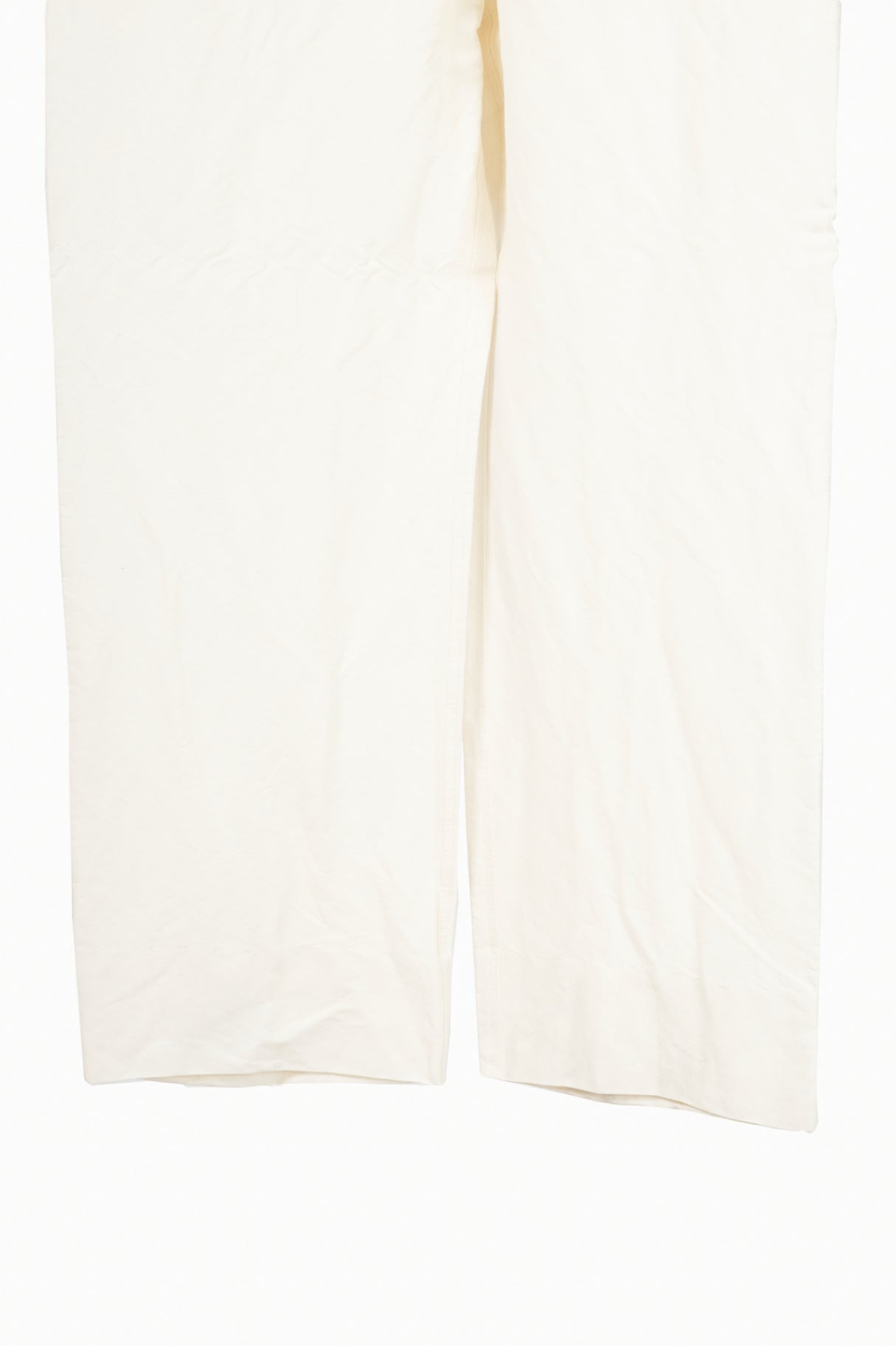 Burberry SS24 Runway White Paper-Blend Drawstring Trousers