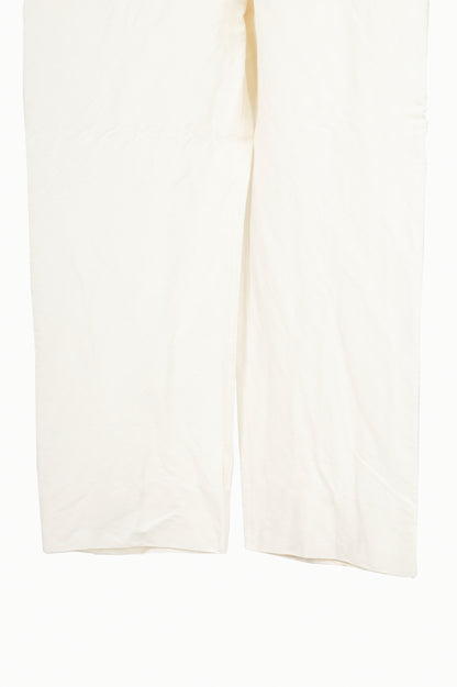 Burberry SS24 Runway White Paper-Blend Drawstring Trousers