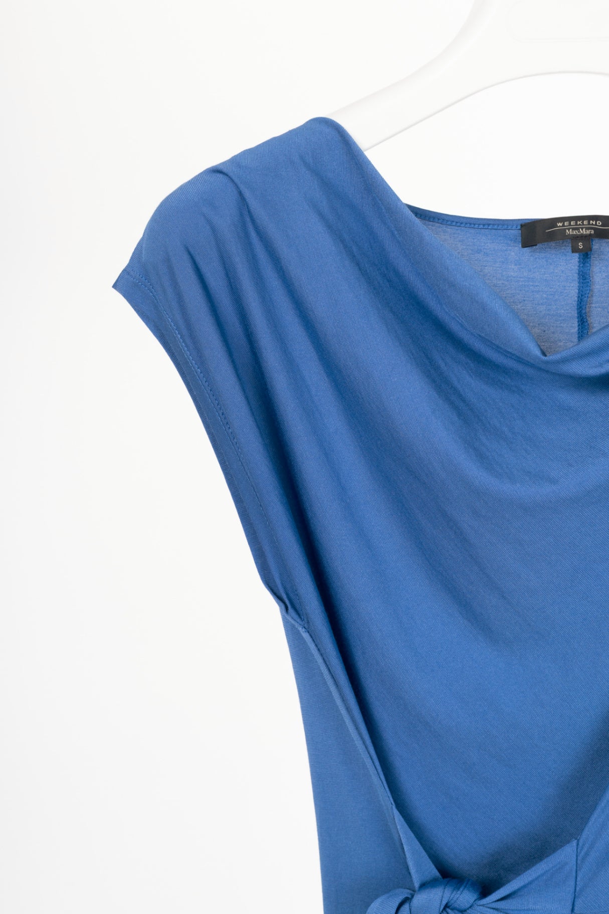 Weekend Max Mara Blue Silk- & Cotton-Jersey A-Line Dress