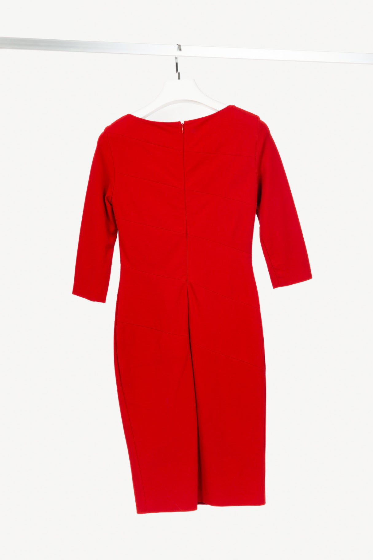 Escada Danina Garnet Red Jersey Knotted Sheath Dress