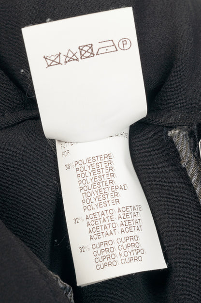 Brunello Cucinelli Black Silk-Blend Crepe Tapered Trousers