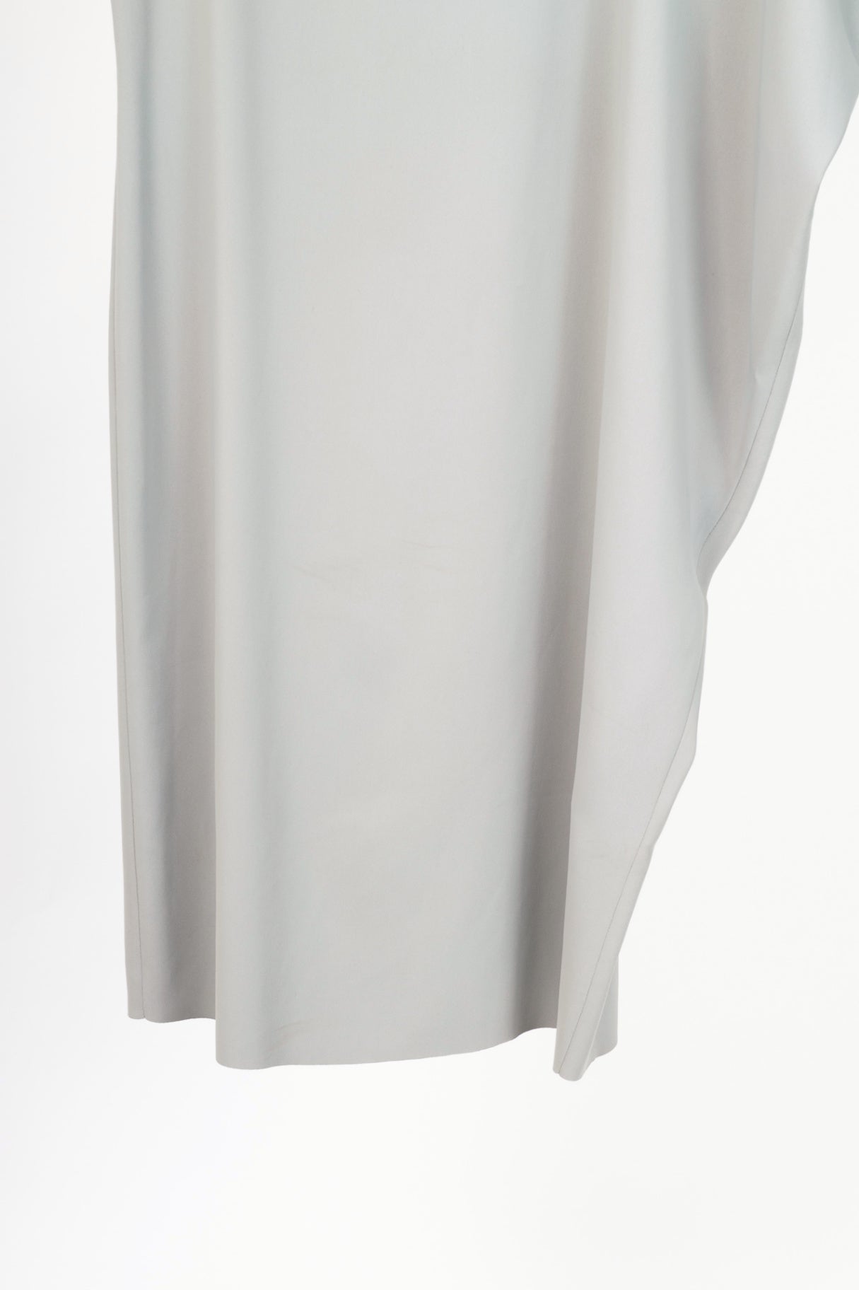 MM6 Grey Crepe Asymmetrical Mini Dress