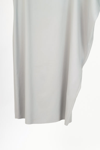 MM6 Grey Crepe Asymmetrical Mini Dress