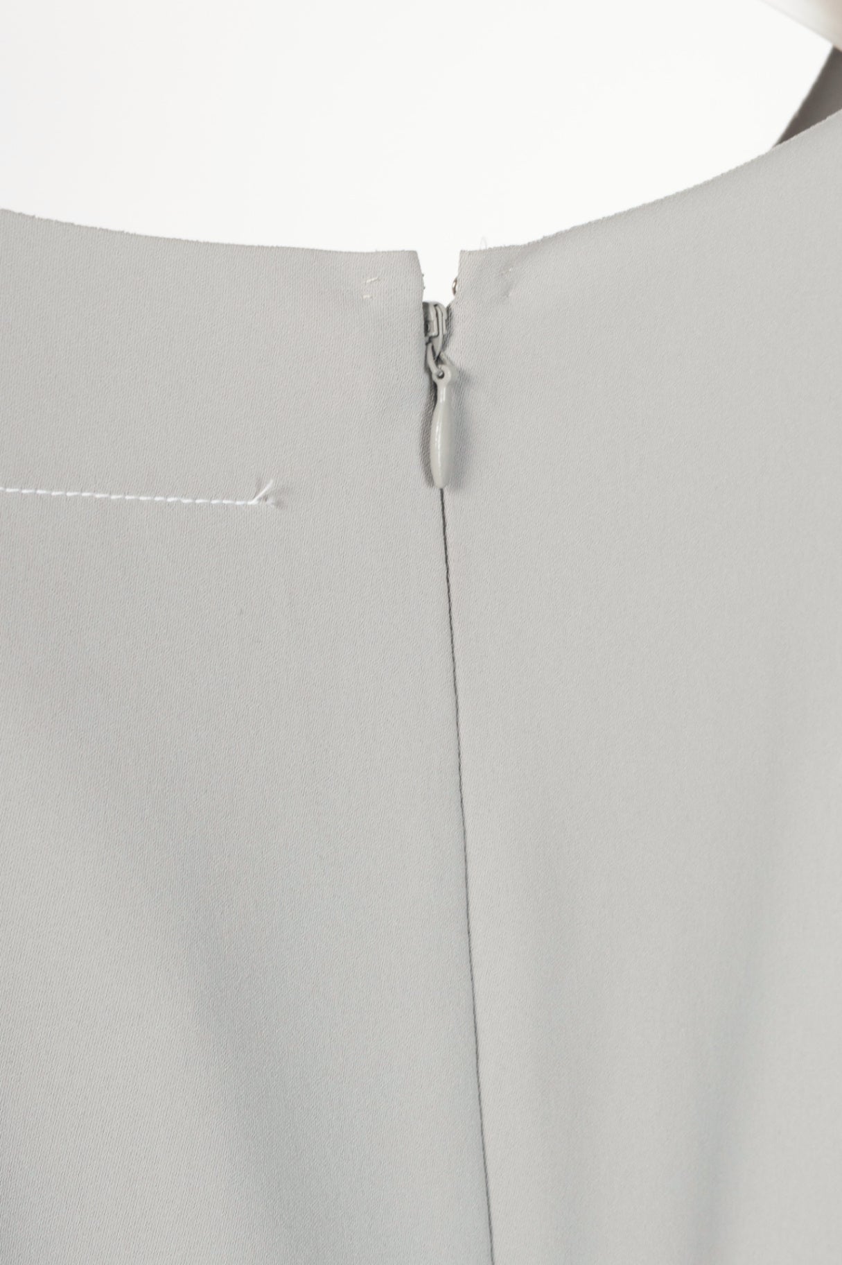 MM6 Grey Crepe Asymmetrical Mini Dress