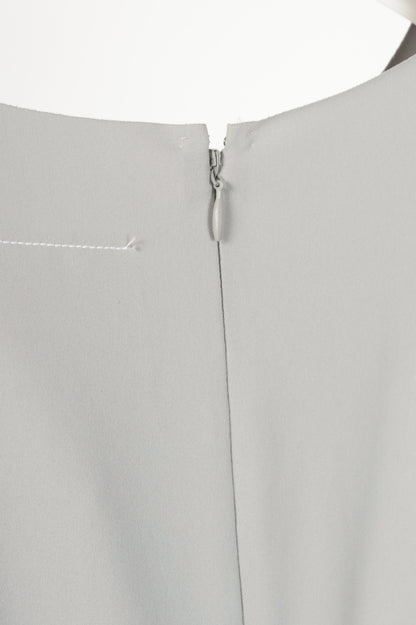 MM6 Grey Crepe Asymmetrical Mini Dress