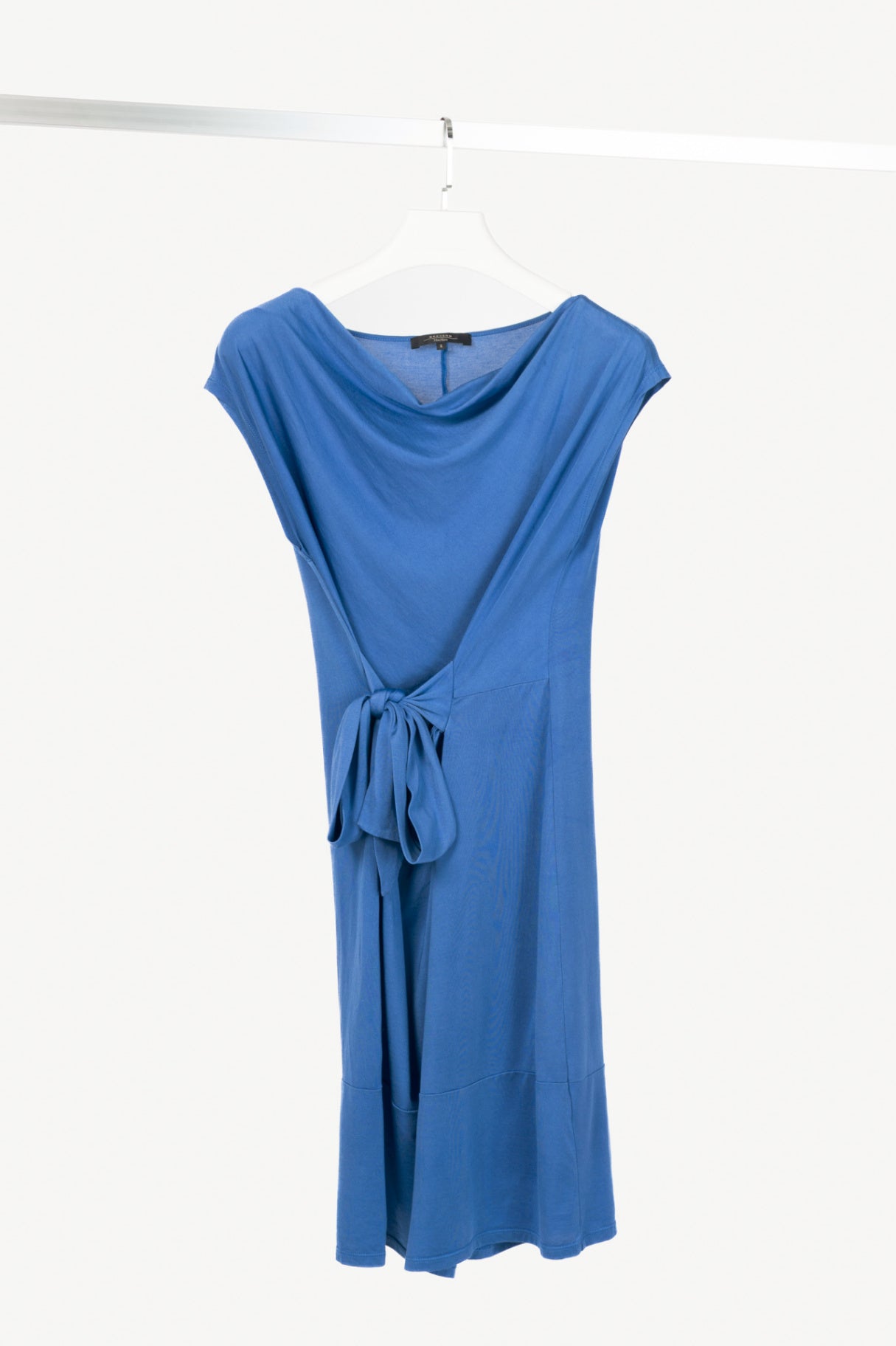 Weekend Max Mara Blue Silk- & Cotton-Jersey A-Line Dress