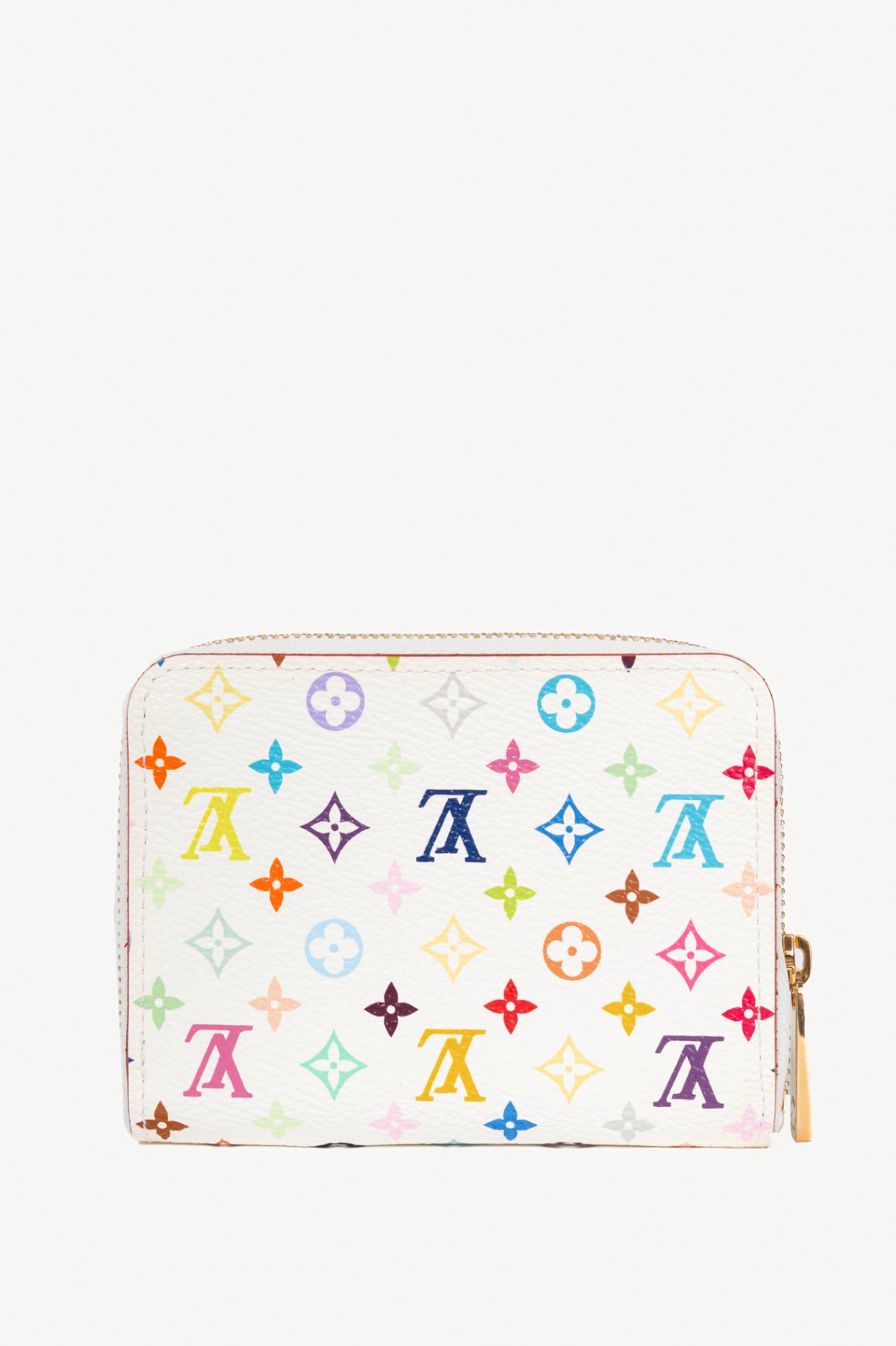 Louis Vuitton Zippy White Multicolore Monogram Coin Purse