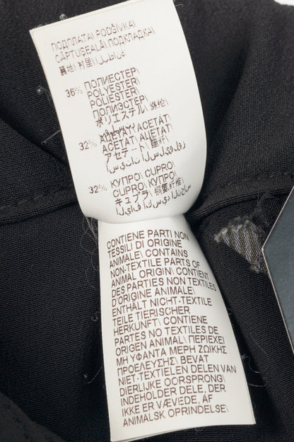 Brunello Cucinelli Black Silk-Blend Crepe Tapered Trousers