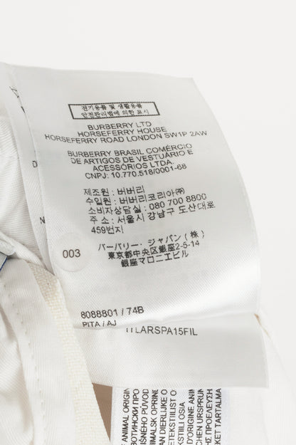 Burberry SS24 Runway White Paper-Blend Drawstring Trousers