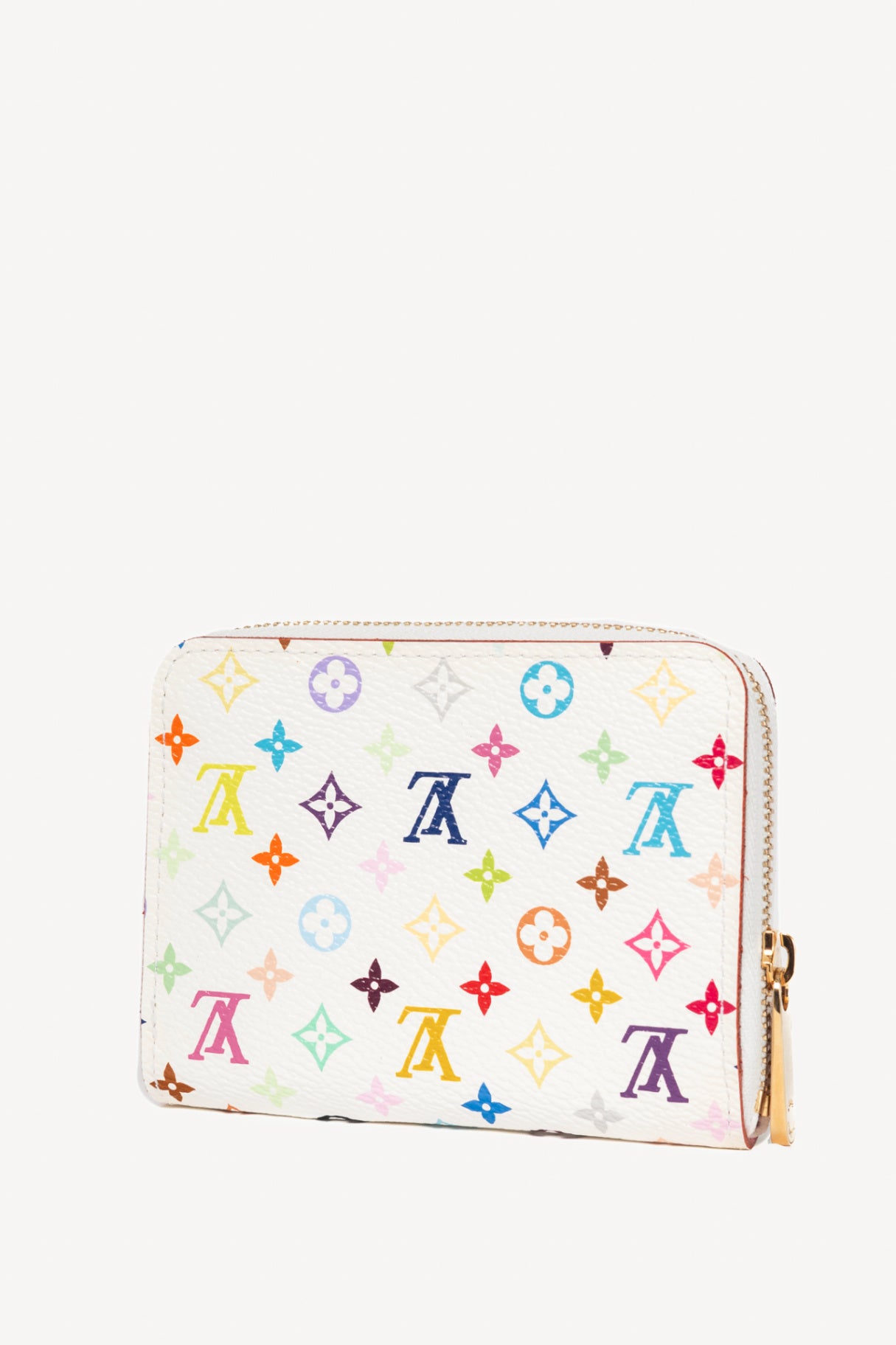 Louis Vuitton Zippy White Multicolore Monogram Coin Purse