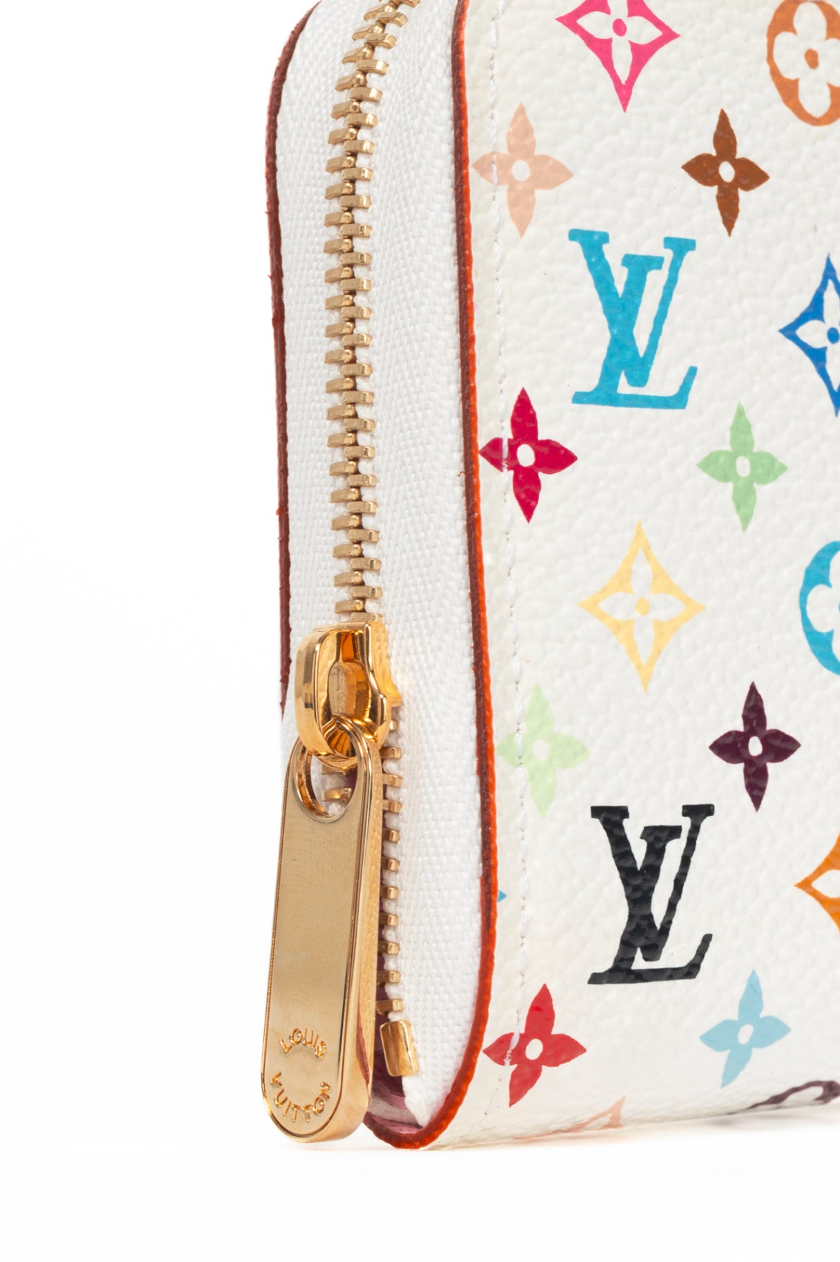 Louis Vuitton Zippy White Multicolore Monogram Coin Purse