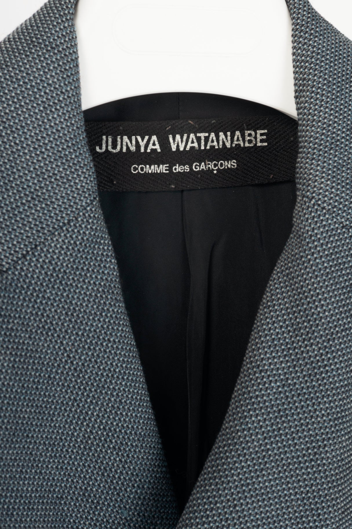 Junya Watanabe Comme Des Garcons Blue Wool Double-Breasted Coat Dress