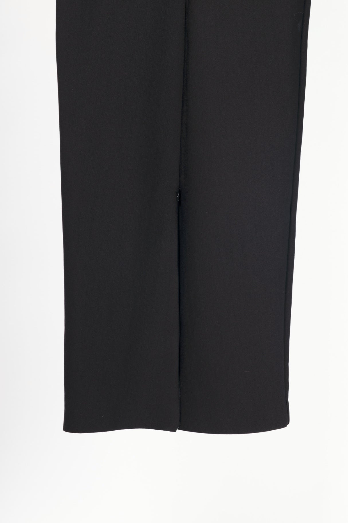 Toteme Strongoli Black Split-Front Crepe Midi Dress