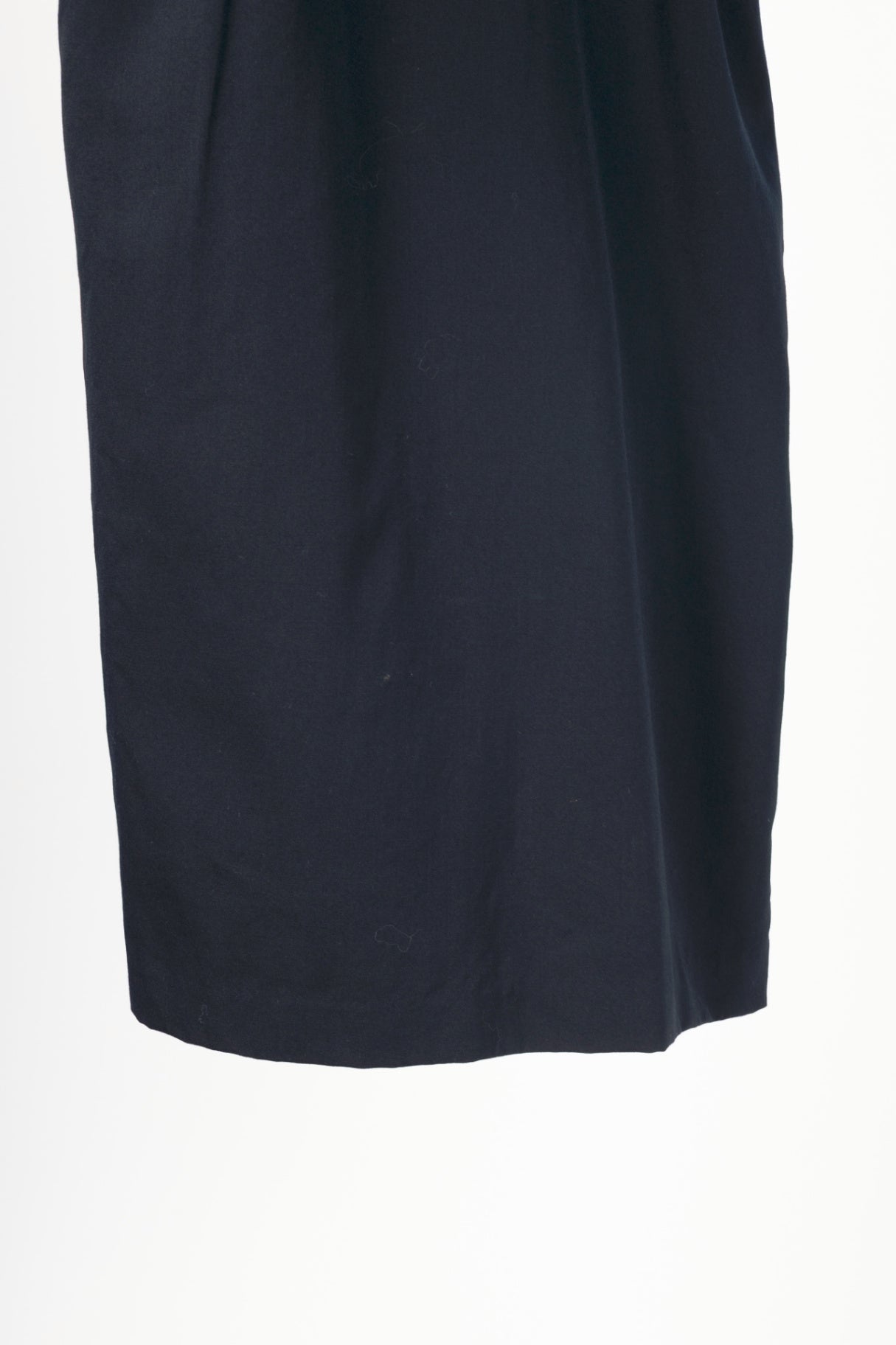 Comme Des Garcons Comme Des Garcons AW19 Navy Wool Suspender Skirt