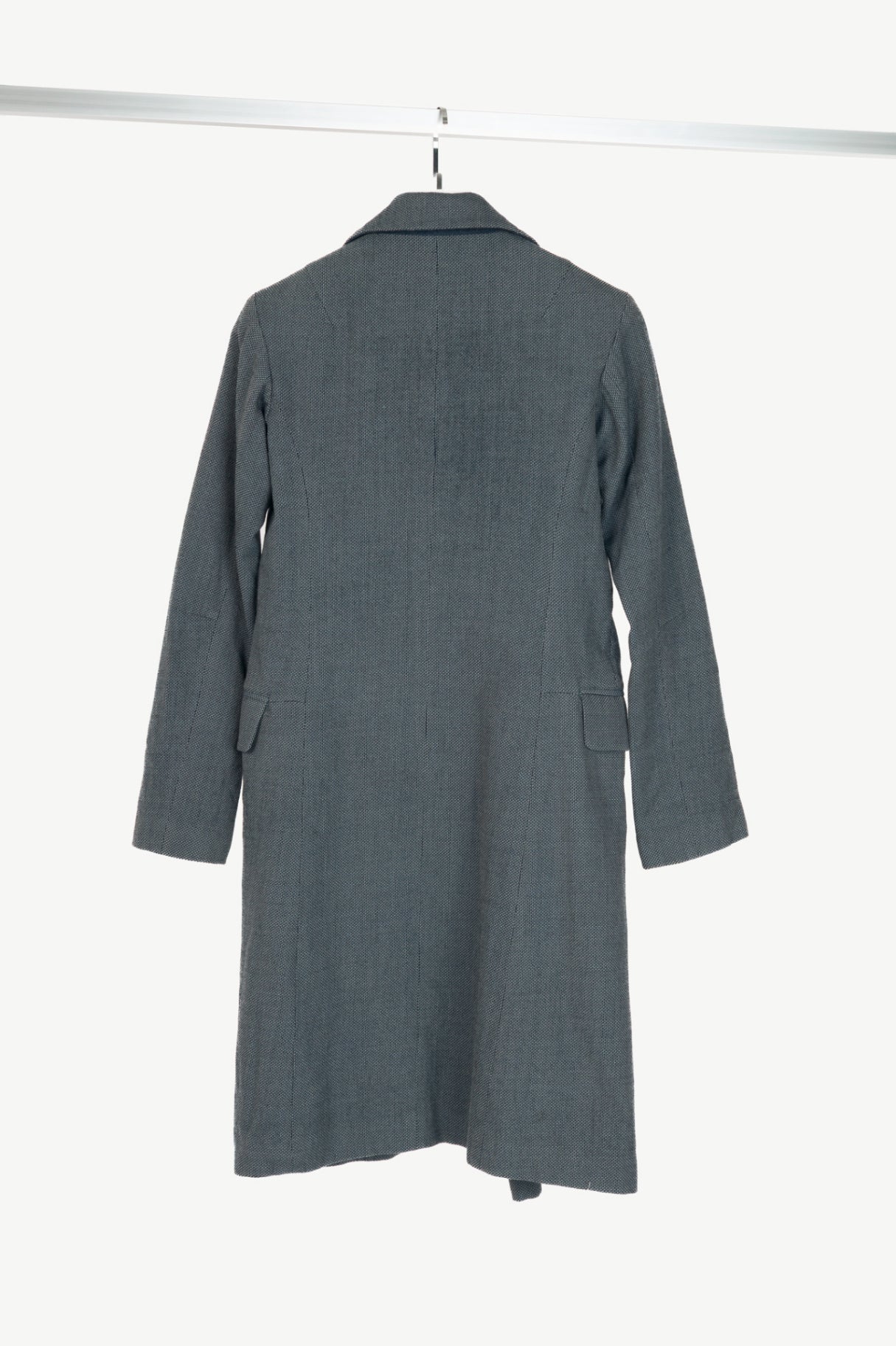 Junya Watanabe Comme Des Garcons Blue Wool Double-Breasted Coat Dress