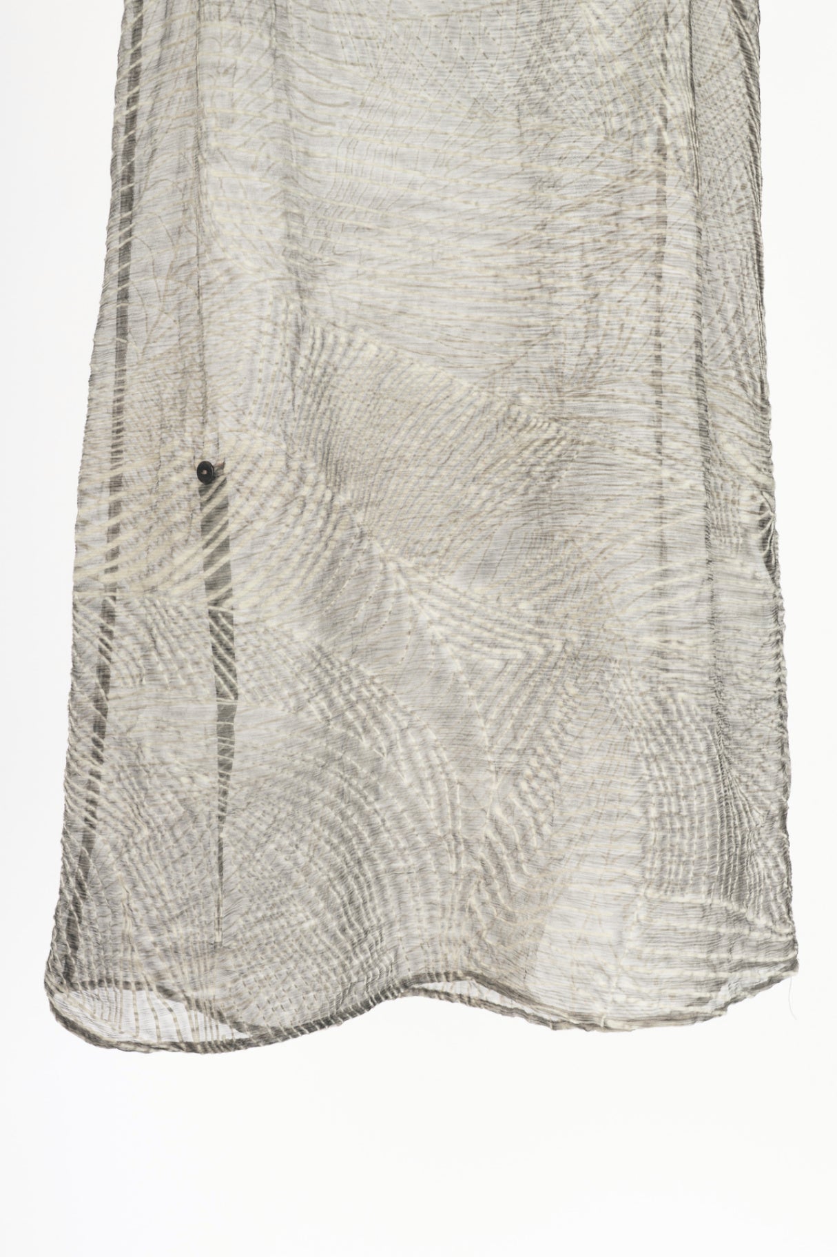 Crea Concept Grey Silk Sheer Gauze Tank Dress
