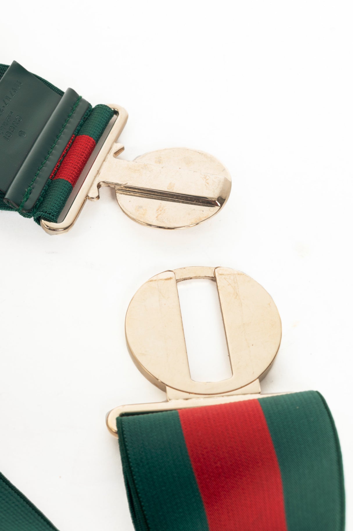 Gucci Web GG-Buckle Wide Stretch Belt