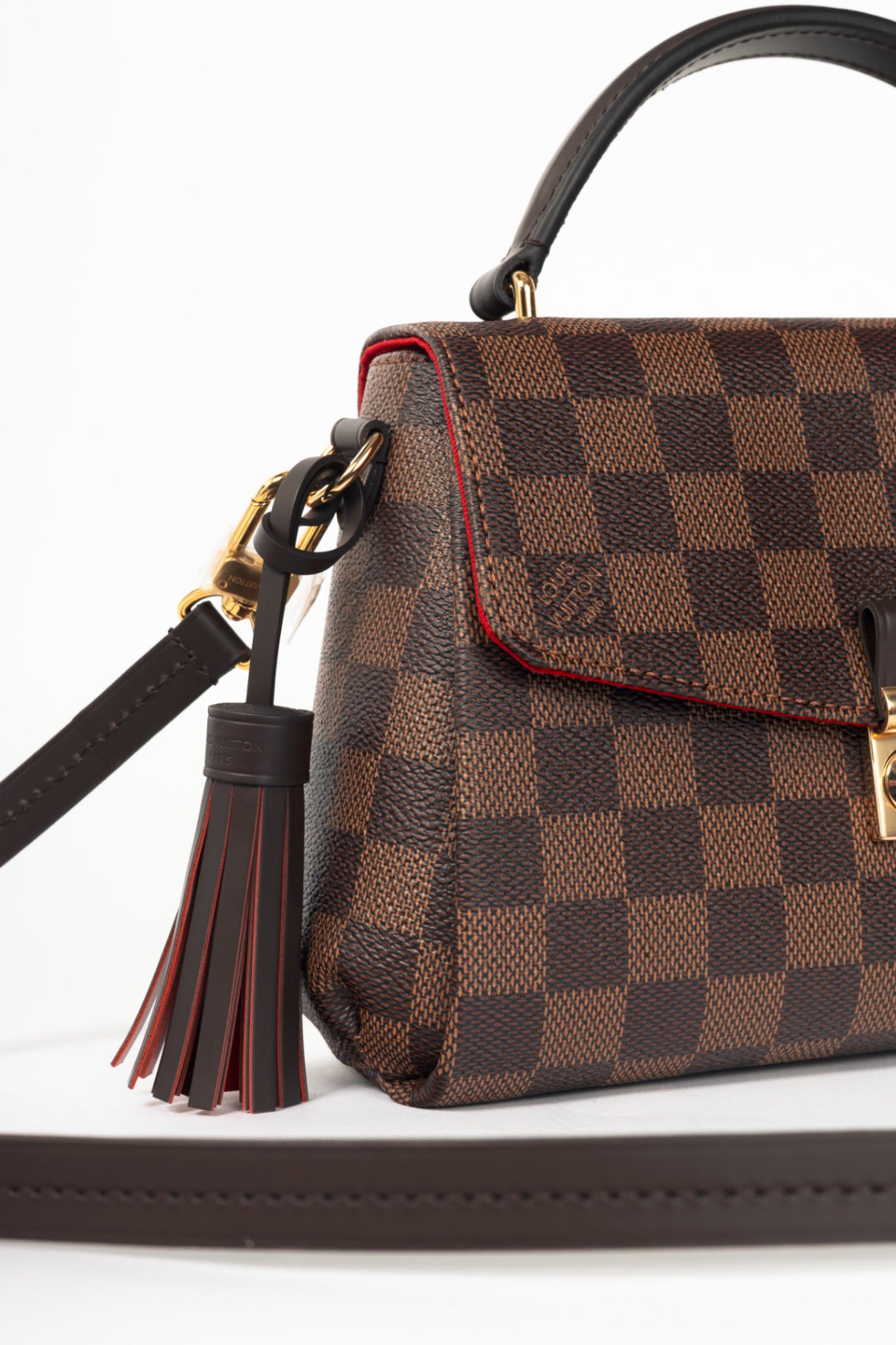 Louis Vuitton Croisette Damier Ebene Coated Canvas Satchel