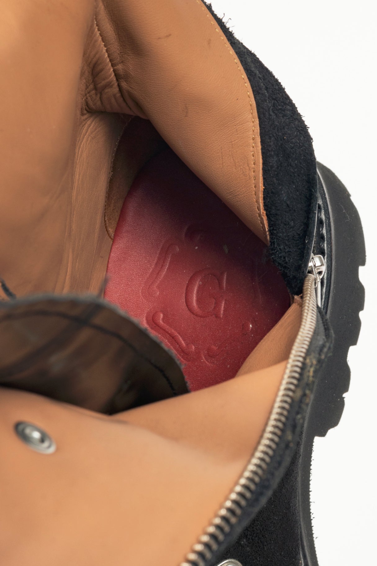 Grenson Nanette Black Colorado Leather & Suede Lace-Up Hi Boots