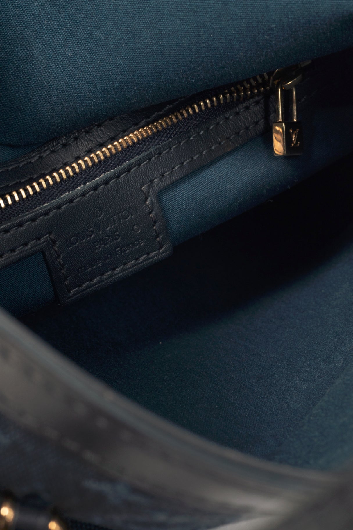 Louis Vuitton Francoise Navy Mini Lin Monogram Tote