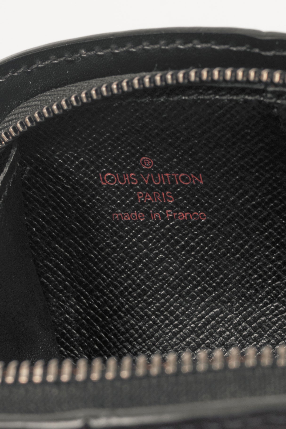 Louis Vuitton Demi Lune Noir Epi Leather Coin Purse