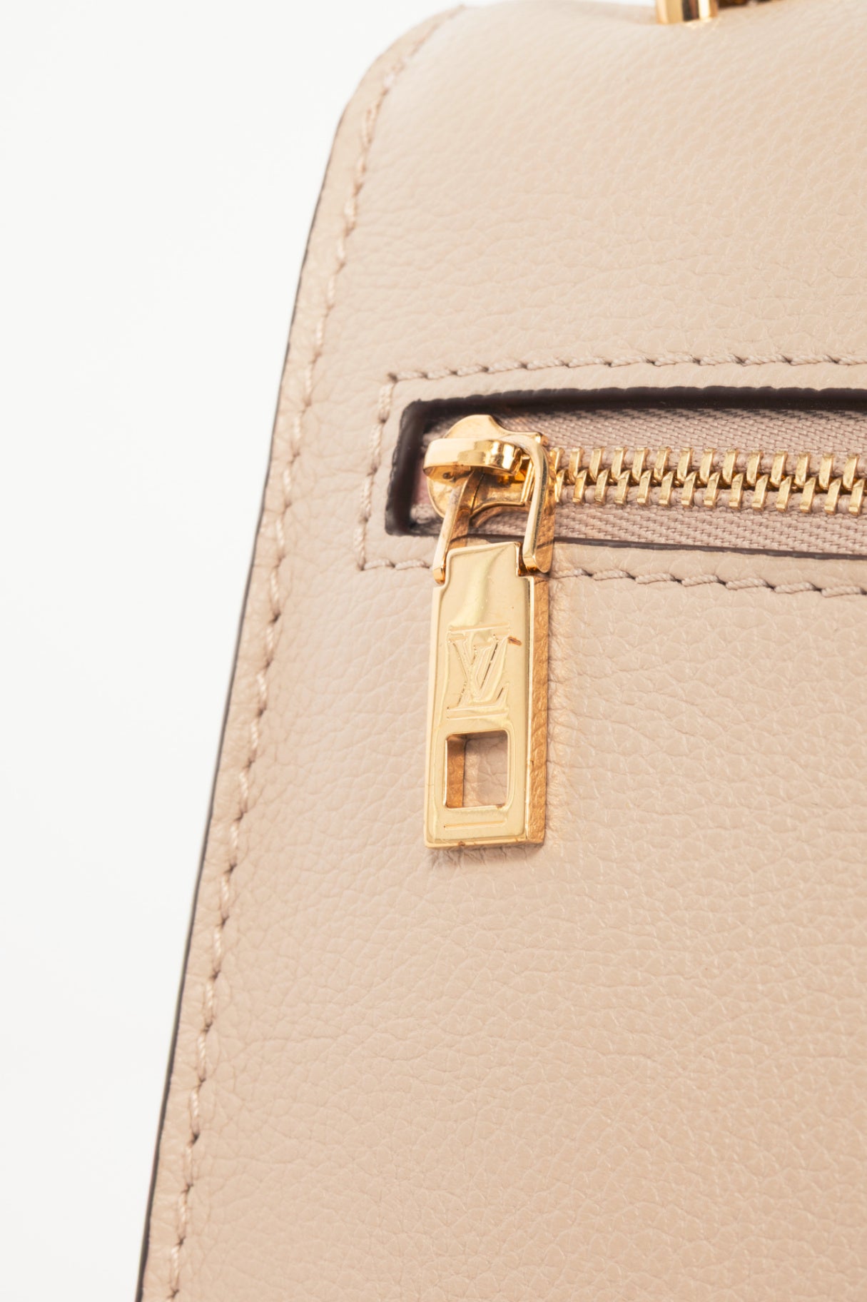 Louis Vuitton Mylockme Greige Leather Chain Bag