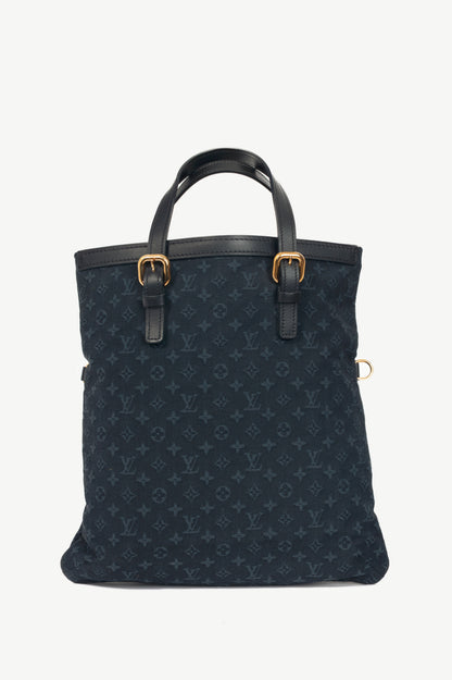 Louis Vuitton Francoise Navy Mini Lin Monogram Tote