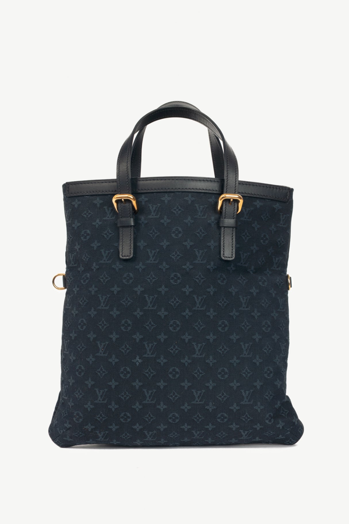 Louis Vuitton Francoise Navy Mini Lin Monogram Tote