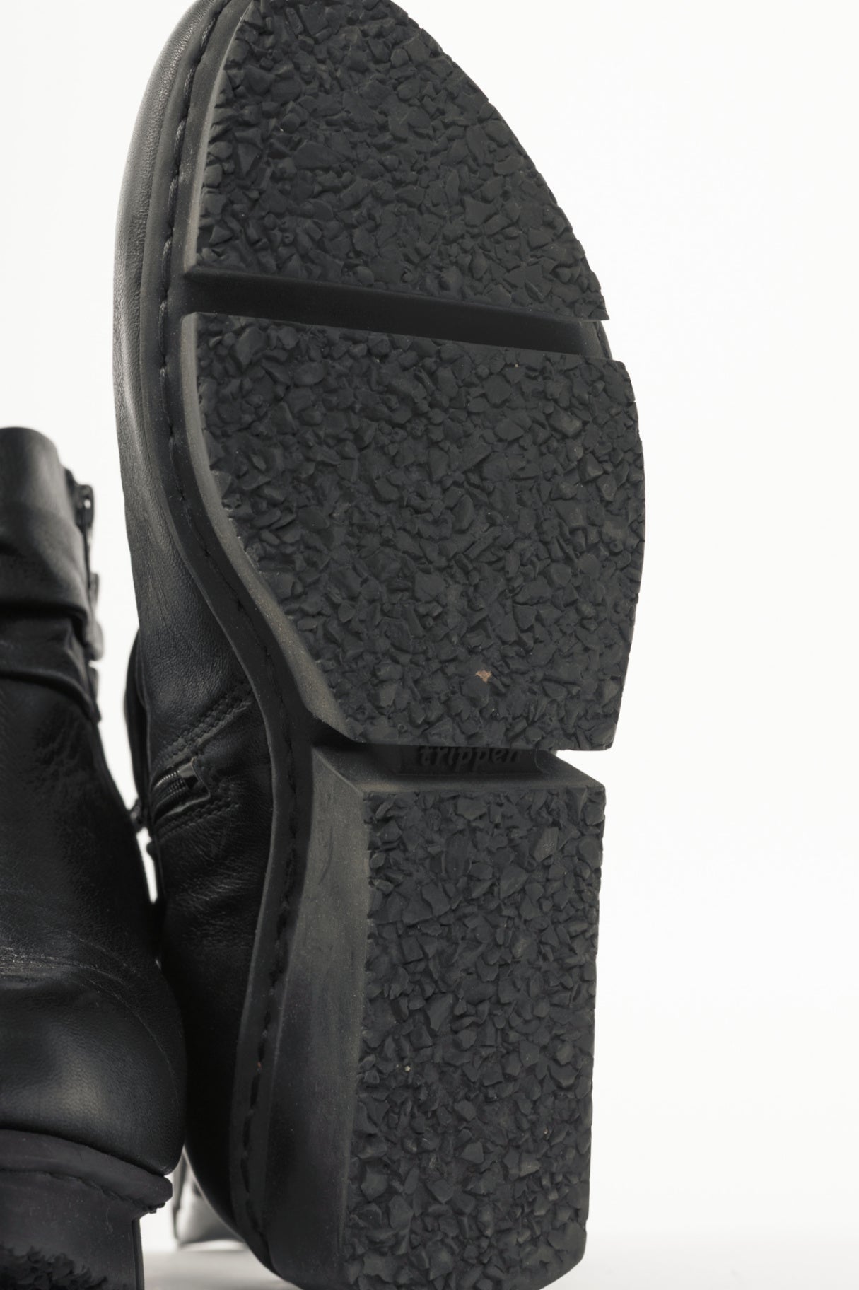 Trippen Tippet Black Bow Wedge Ankle Boots