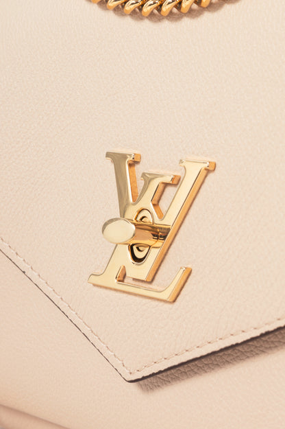 Louis Vuitton Mylockme Greige Leather Chain Bag