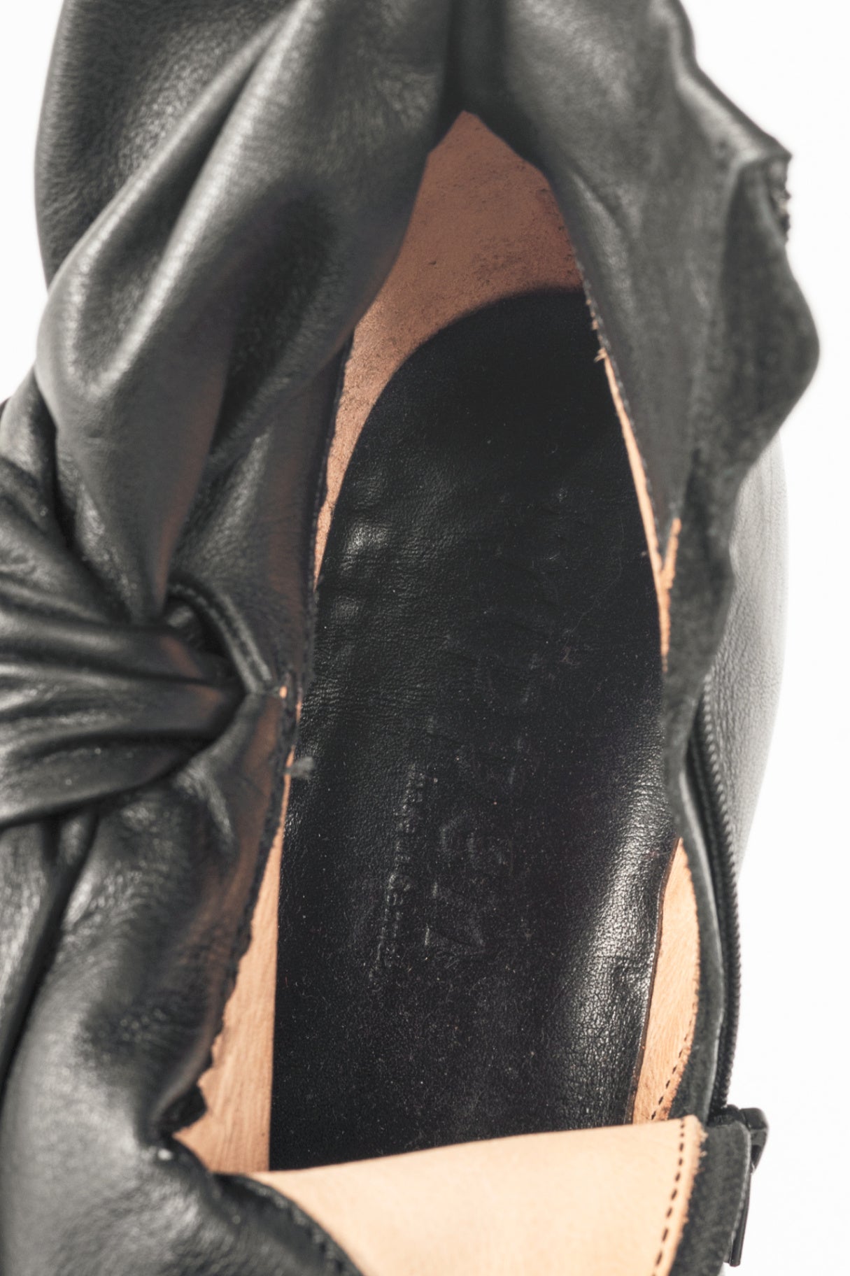Trippen Tippet Black Bow Wedge Ankle Boots