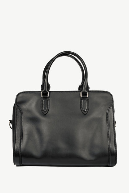 Alexander McQueen Medium Padlock Black Leather Studded Tote