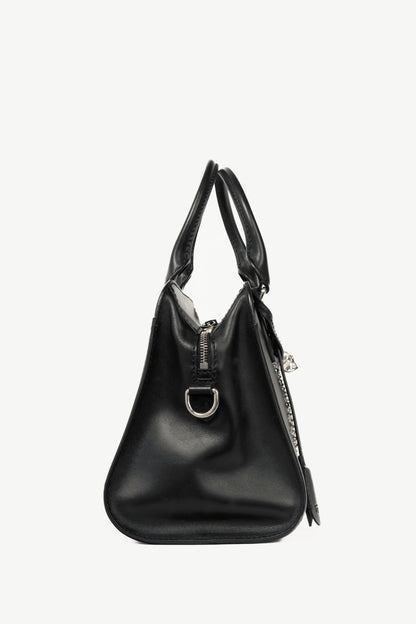 Alexander McQueen Medium Padlock Black Leather Studded Tote