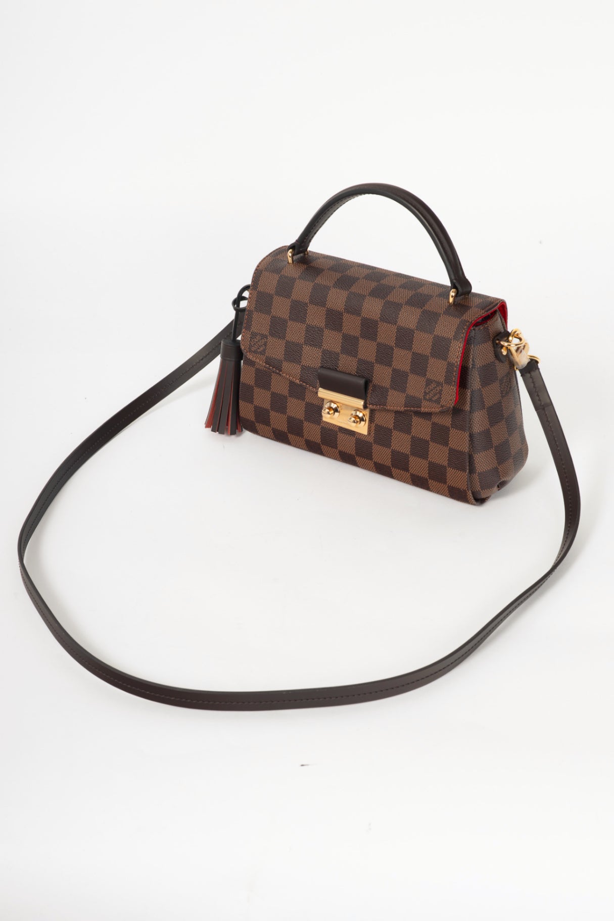 Louis Vuitton Croisette Damier Ebene Coated Canvas Satchel
