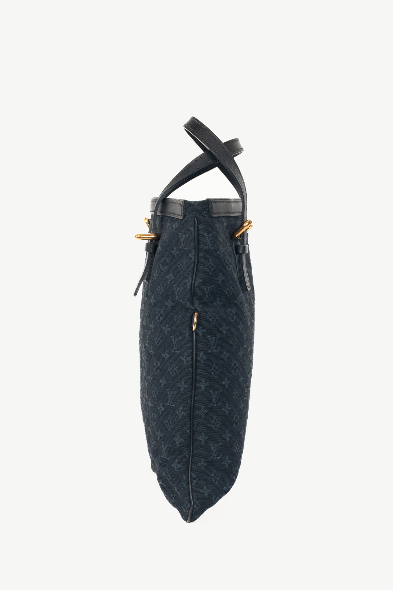 Louis Vuitton Francoise Navy Mini Lin Monogram Tote