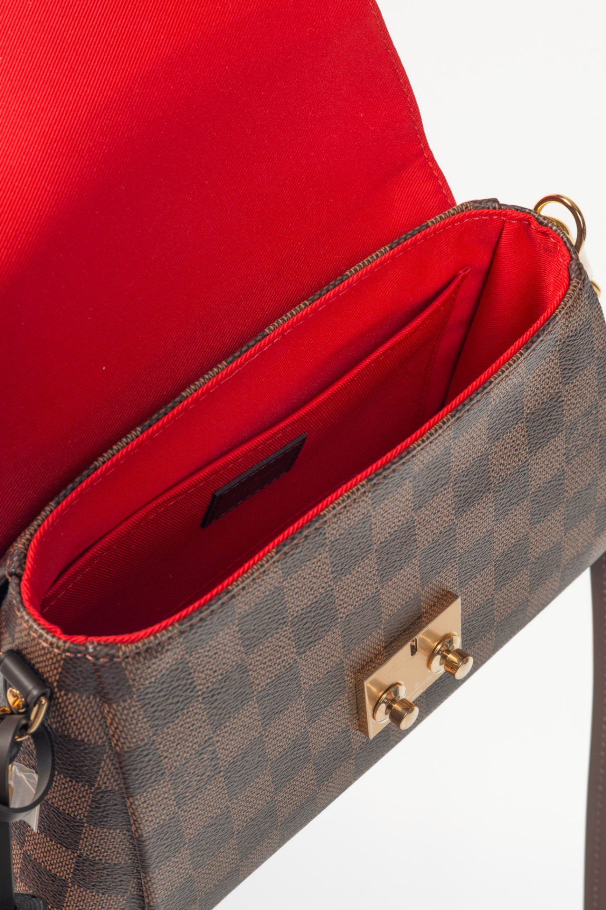 Louis Vuitton Croisette Damier Ebene Coated Canvas Satchel