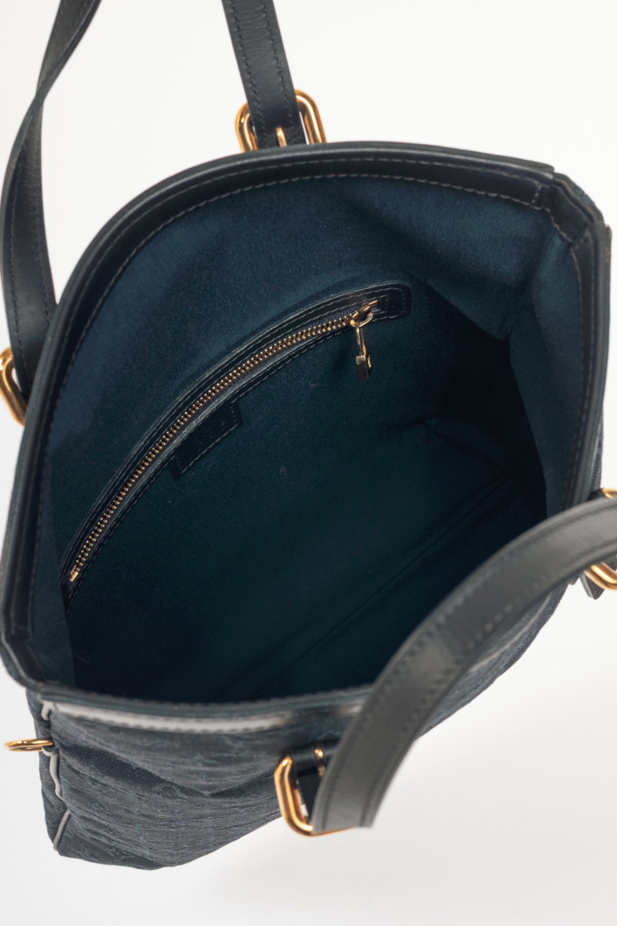 Louis Vuitton Francoise Navy Mini Lin Monogram Tote