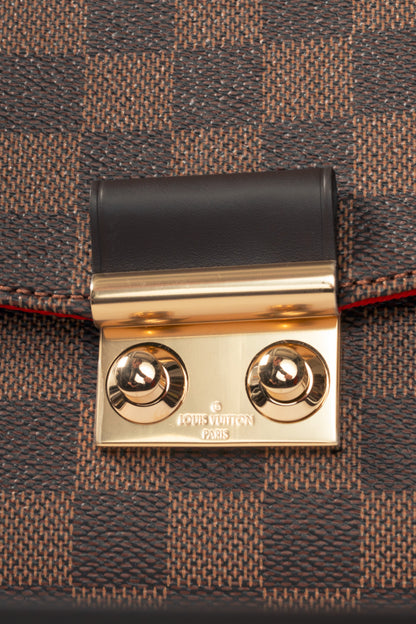 Louis Vuitton Croisette Damier Ebene Coated Canvas Satchel